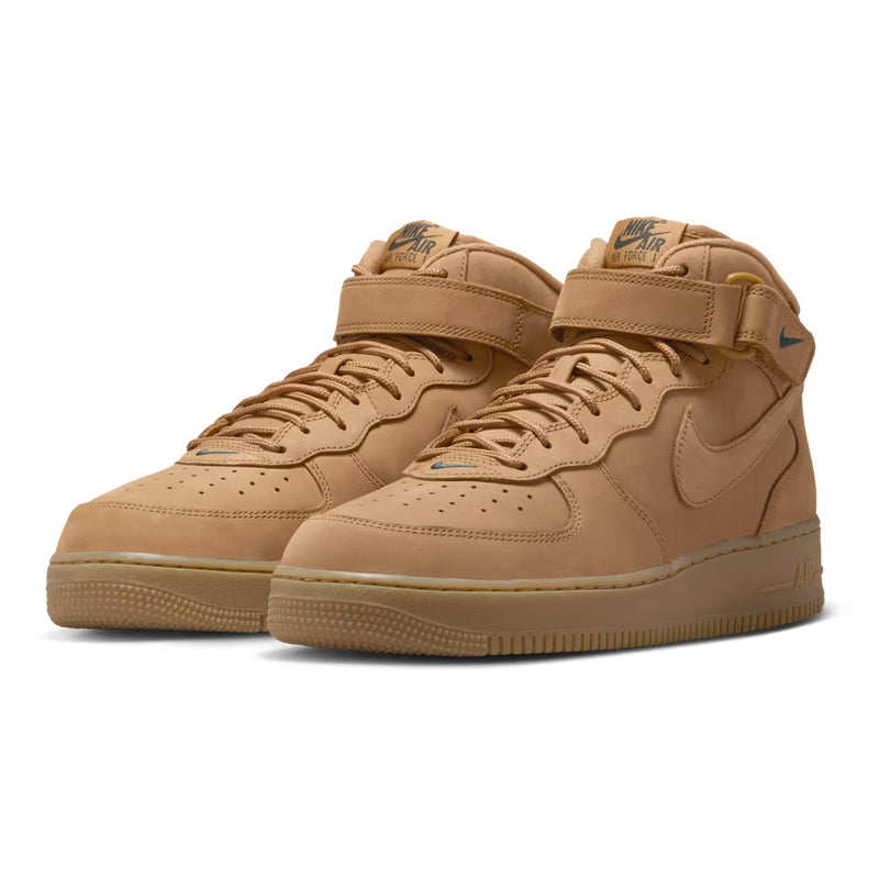 Men's Air Force 1 Mid 07 PRM QS Flax/Flax-Outdoor Green (715889 200)