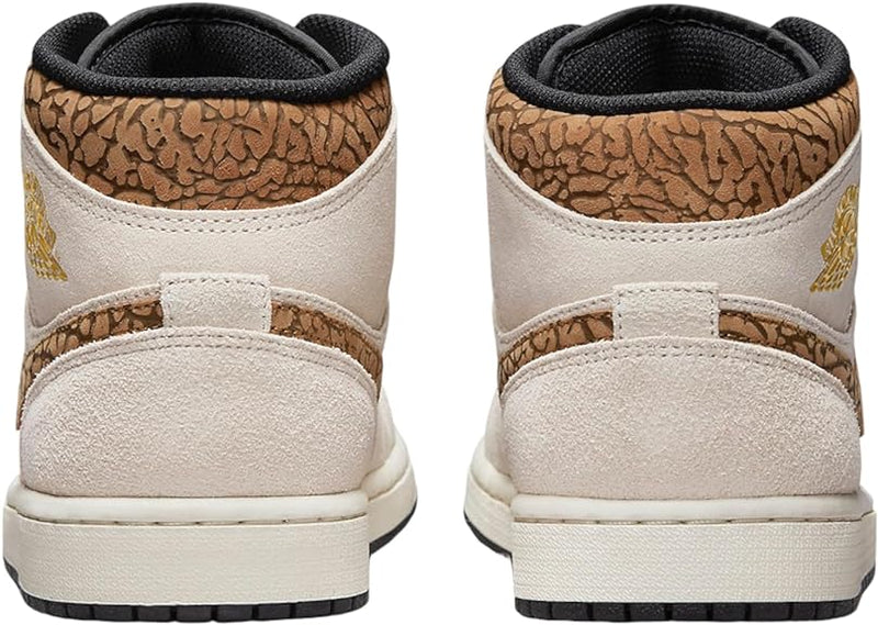 Men's Air Jordan 1 Mid SE LT Orewood Brn/Metallic Gold (DZ4129 102)