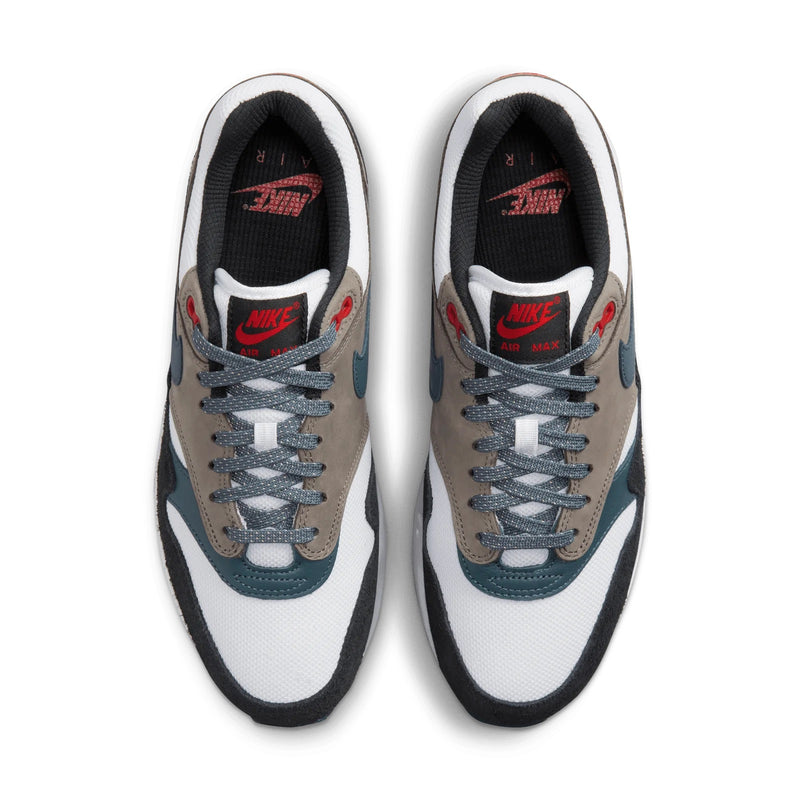 Men's Air Max 1 PRM "Escape" White/Slate Blue-Black (FJ0698 100)