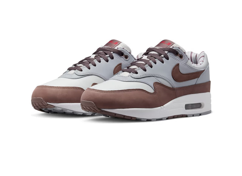 Men's Air Max 1 PRM Summit White/Plum Eclipse (FB8916 100)