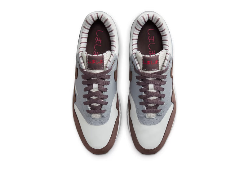 Men's Air Max 1 PRM Summit White/Plum Eclipse (FB8916 100)