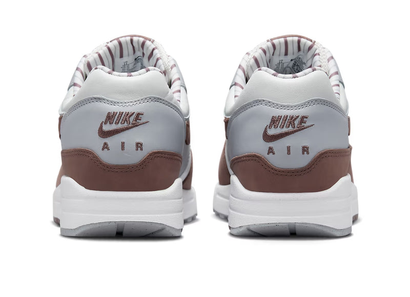 Men's Air Max 1 PRM Summit White/Plum Eclipse (FB8916 100)
