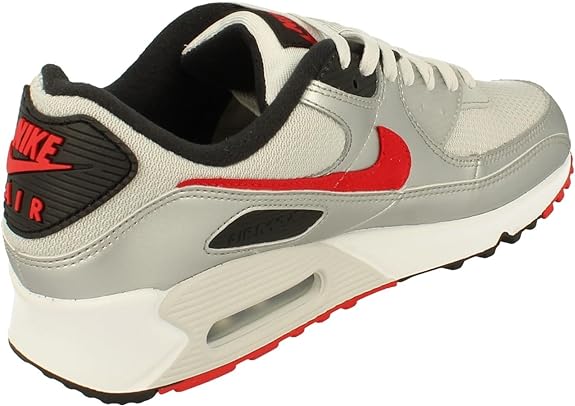 Men's Air Max 90 Photon Dust/University Red (DX4233 001)