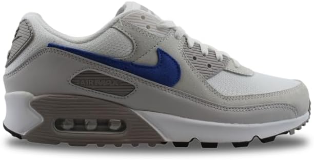 Men's Air Max 90 White/Racer Blue-College Grey (DM0029 110)