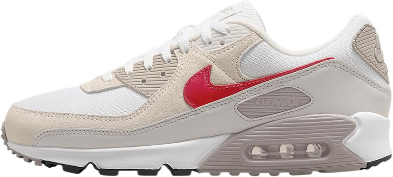 Men's Air Max 90 White/University Red (DM0029 113)