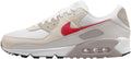 Men's Air Max 90 White/University Red (DM0029 113)