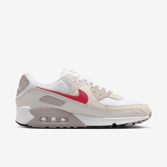 Men's Air Max 90 White/University Red (DM0029 113)