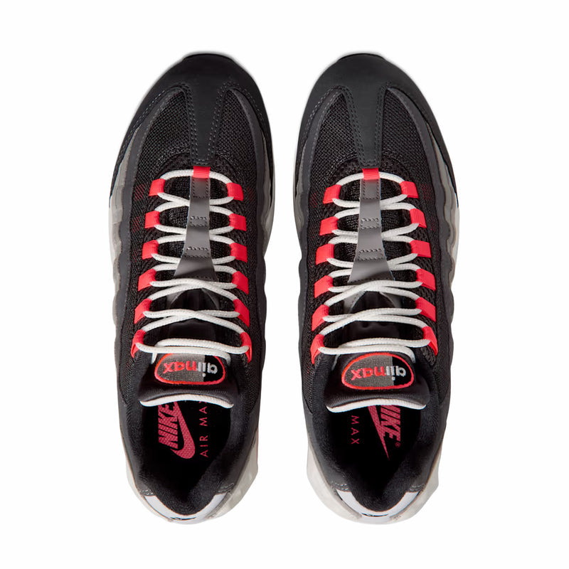 Nike Men's Air Max 95 Big Bubble "Solar Red" (Anthracite/Solar Red) - August Shop