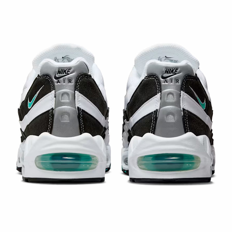 Nike Men's Air Max 95 OG Big Bubble (White/Hyper Jade-Black-Metallic Silver) - August Shop