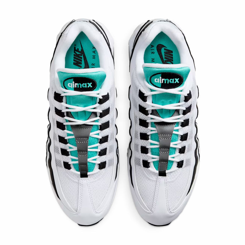 Nike Men's Air Max 95 OG Big Bubble (White/Hyper Jade-Black-Metallic Silver) - August Shop