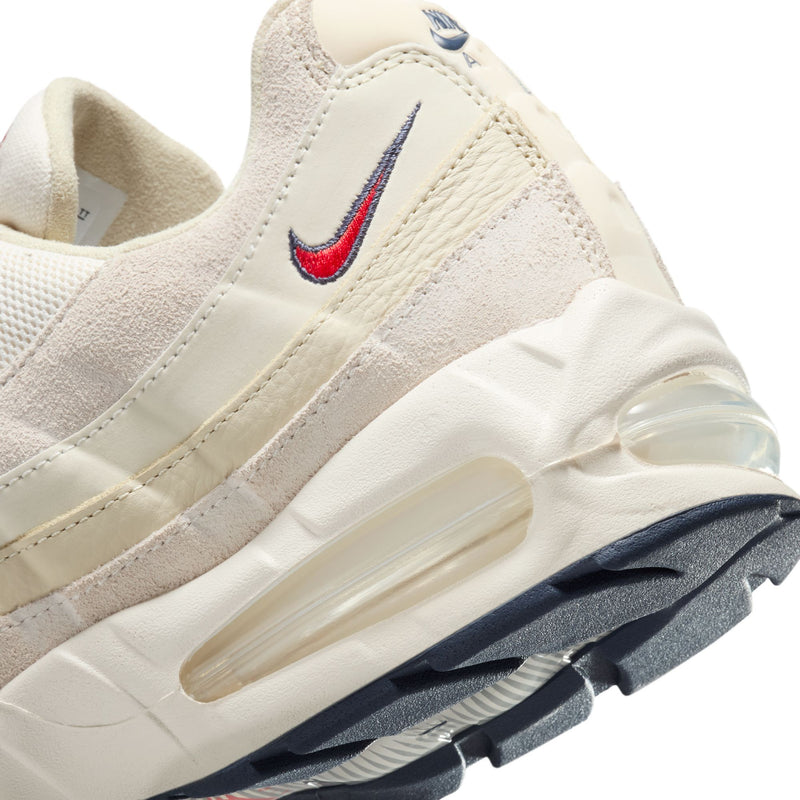 Men's Air Max 95 OG PRM Pale Ivory/University Red (IH4378 110)