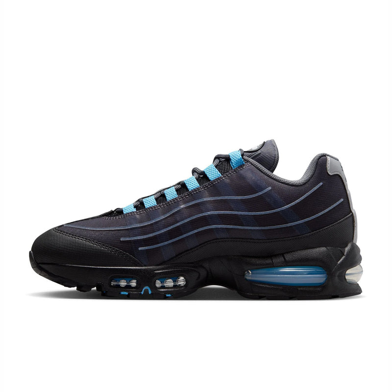 Nike Men's Air Max 95 Tech (Black/University Blue) - August Shop