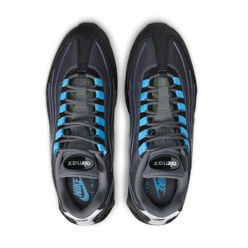 Nike Men's Air Max 95 Tech (Black/University Blue) - August Shop