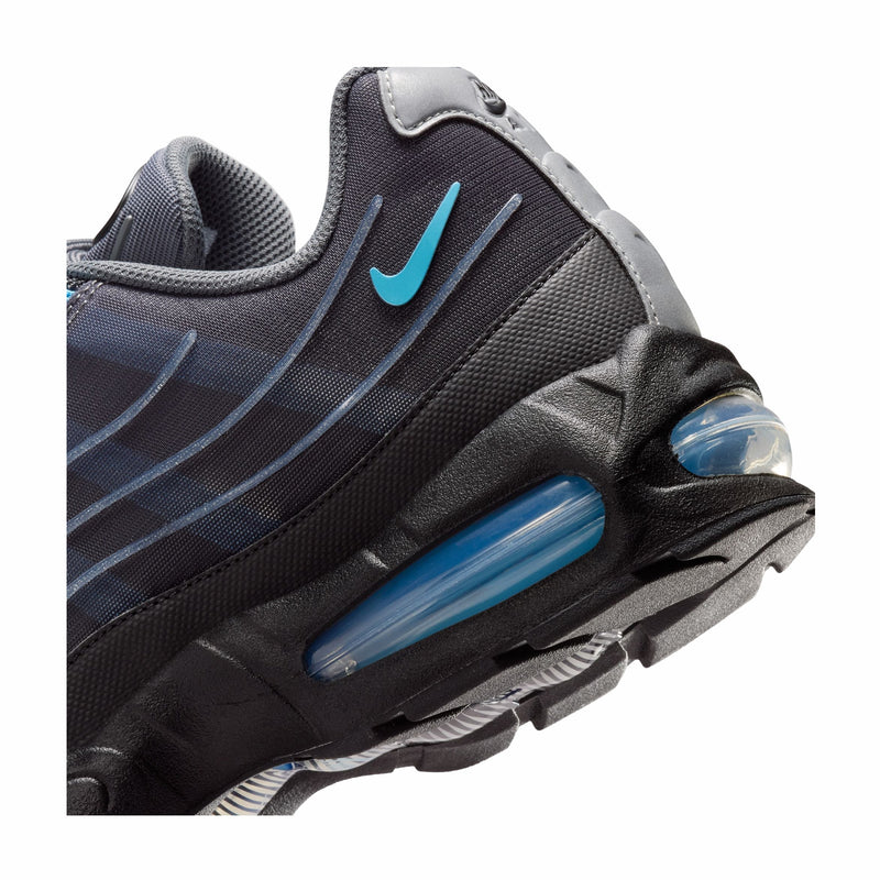 Nike Men's Air Max 95 Tech (Black/University Blue) - August Shop