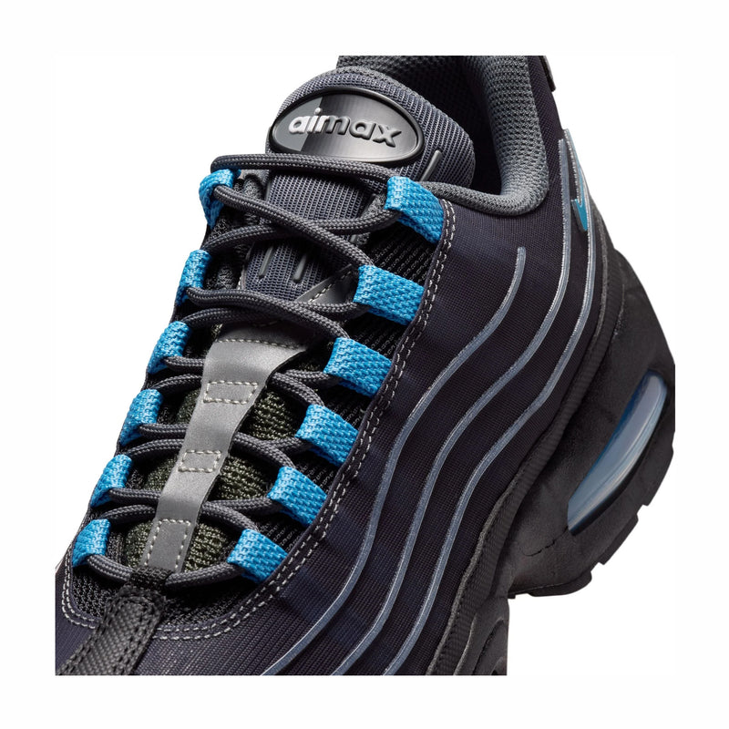 Nike Men's Air Max 95 Tech (Black/University Blue) - August Shop