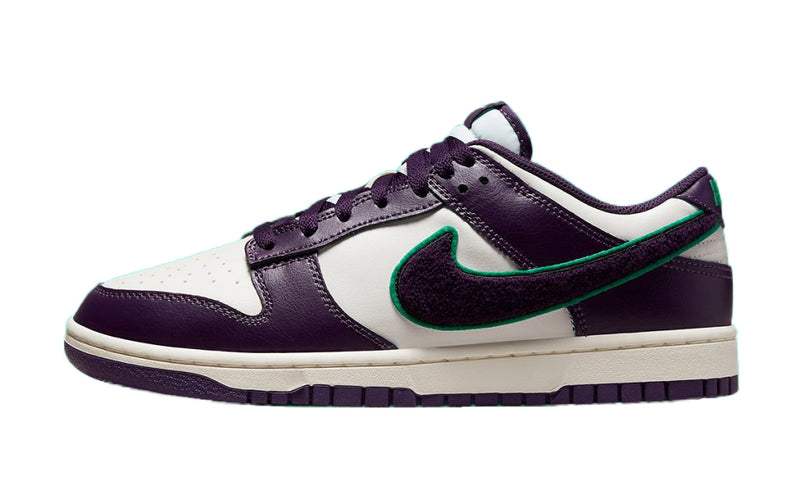 Men's Dunk Low Retro "Chenille Swoosh" Sl/Grand Prple (DQ7683 100)