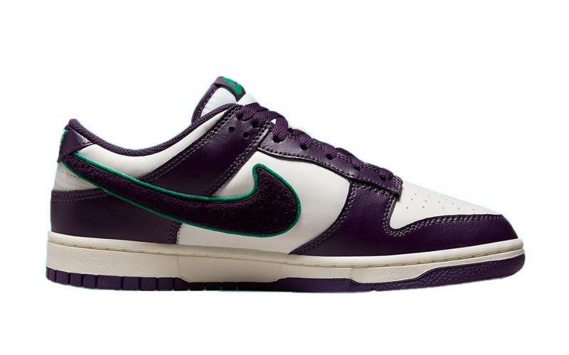Men's Dunk Low Retro "Chenille Swoosh" Sl/Grand Prple (DQ7683 100)