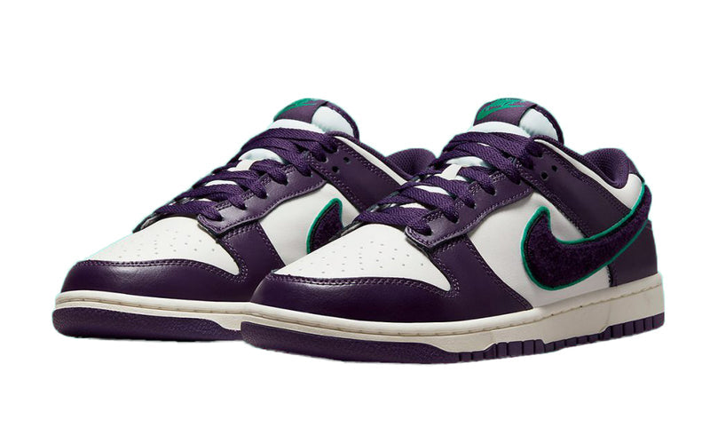 Men's Dunk Low Retro "Chenille Swoosh" Sl/Grand Prple (DQ7683 100)