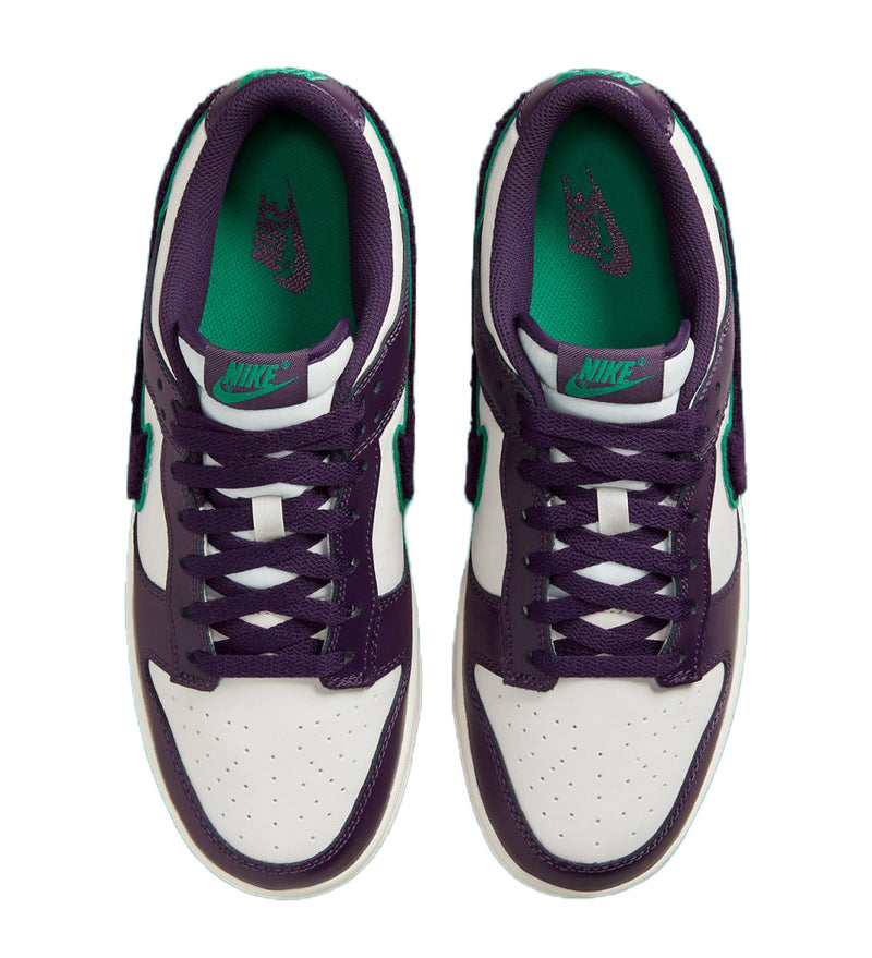 Men's Dunk Low Retro "Chenille Swoosh" Sl/Grand Prple (DQ7683 100)