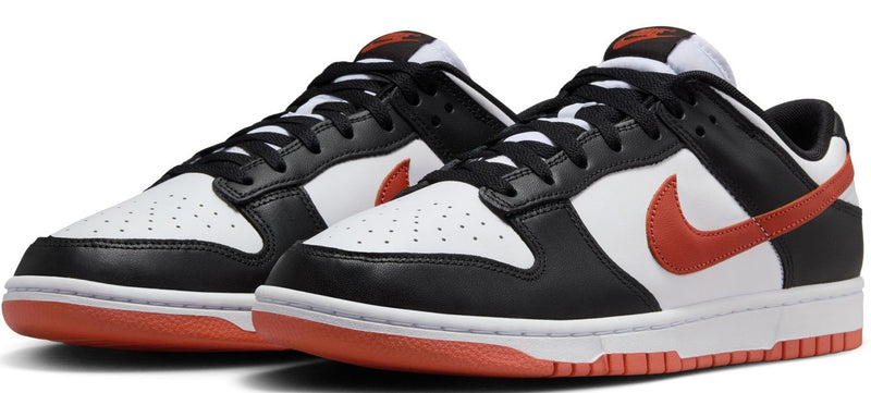 Men's Dunk Low Retro White/Dragon Red-Black (DV0833 108)
