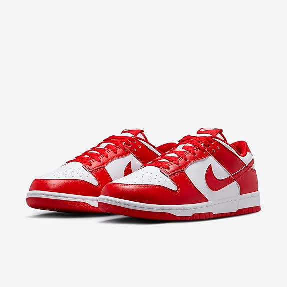 Men's Dunk Low Retro White/University Red-White (HF5441 104)