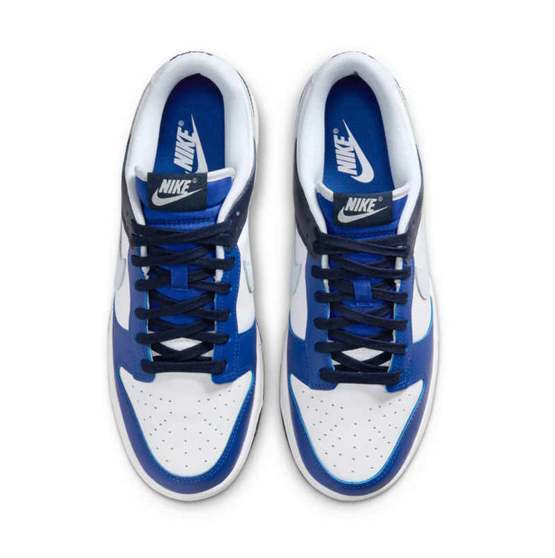 Men's Dunk Low White/Football Grey-Game Royal (FQ8826 100)