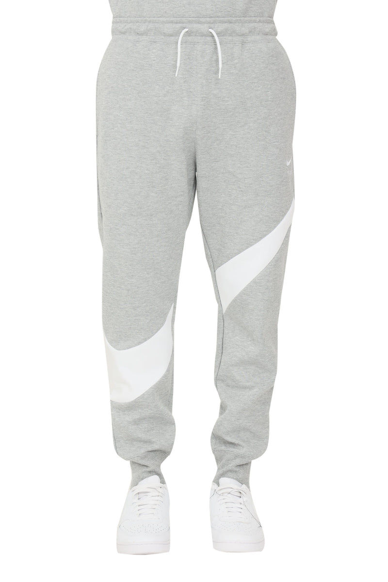 Men's Gray/White Sportswear Swoosh Tech Fleece Pants