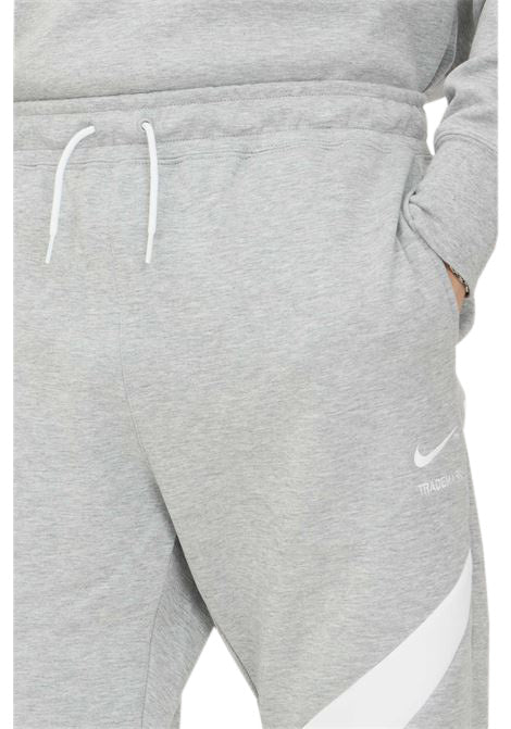 Men's Gray/White Sportswear Swoosh Tech Fleece Pants