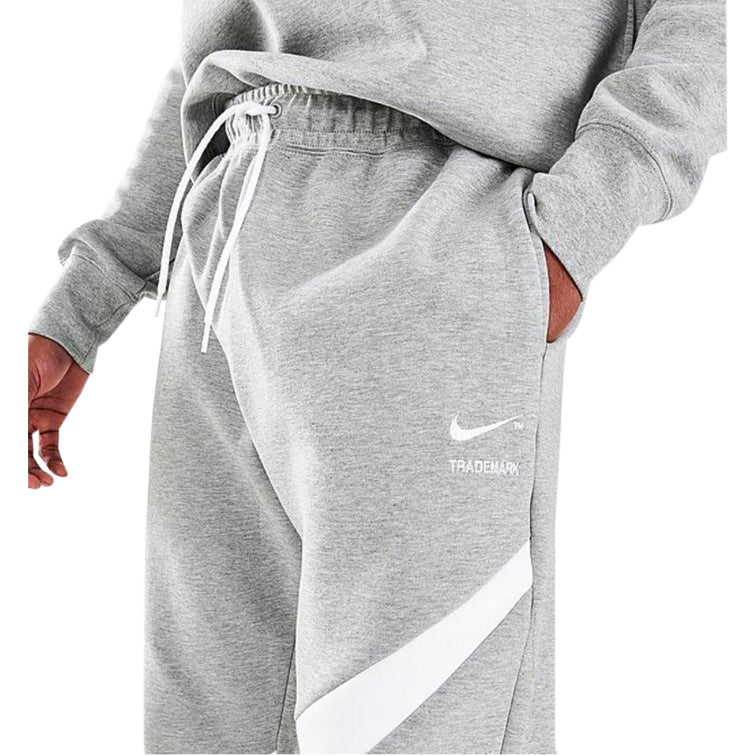 Men's Gray/White Sportswear Swoosh Tech Fleece Pants