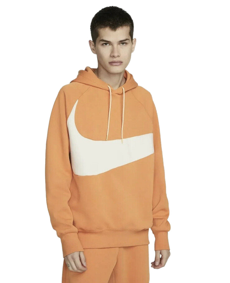 Men's Hot Cr/Prl Wht Sportswear Swoosh Tech Fleece Pullover Hoodie