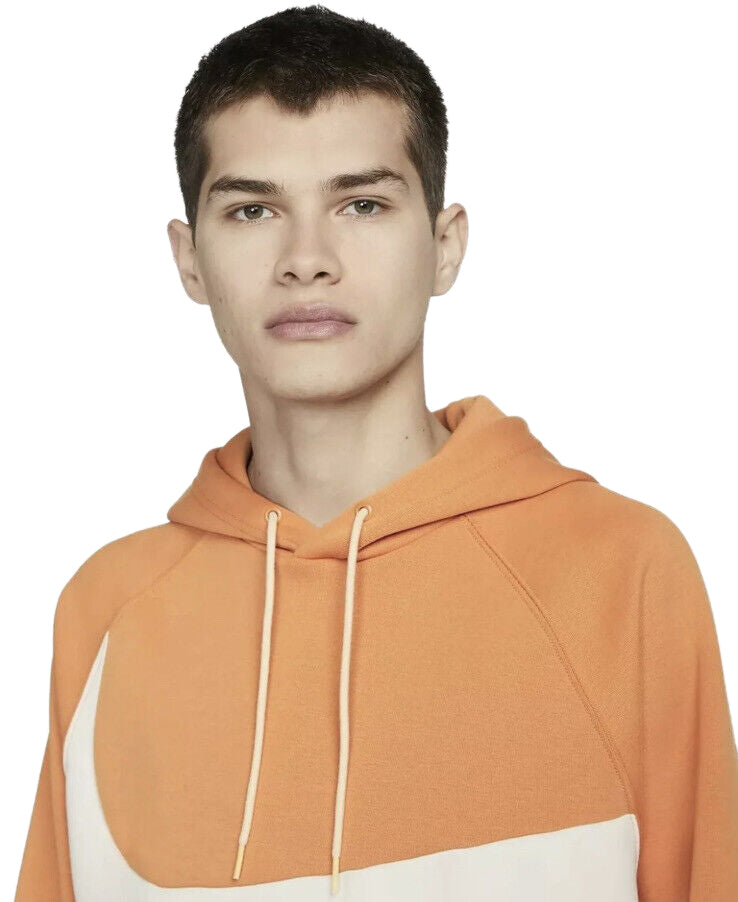 Men's Hot Cr/Prl Wht Sportswear Swoosh Tech Fleece Pullover Hoodie