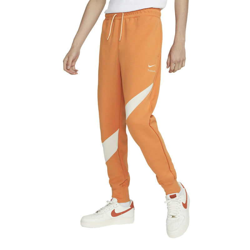 Men's Hot Curry/Pearl White Sportswear Swoosh Tech Fleece Pants