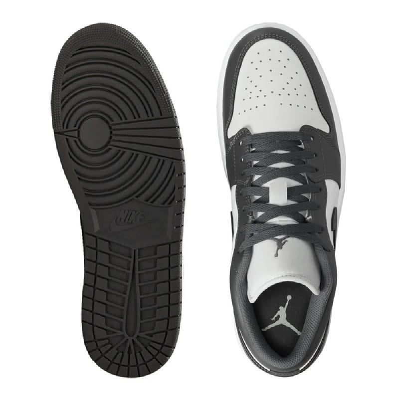 Men's Jordan 1 Low Iron Grey/Summit White (553558 044)