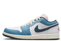 Men's Jordan 1 Low SE "Motion" White/Armory Navy-Aegean Storm (HM3711 144)