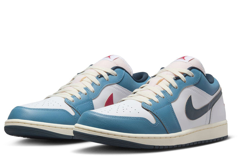 Men's Jordan 1 Low SE "Motion" White/Armory Navy-Aegean Storm (HM3711 144)