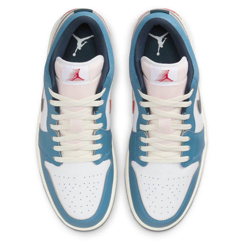 Men's Jordan 1 Low SE "Motion" White/Armory Navy-Aegean Storm (HM3711 144)