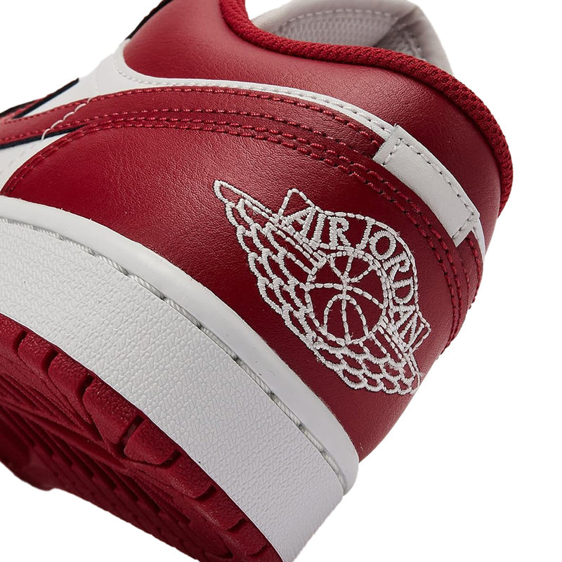 Men's Jordan 1 Low Summit White/Varsity Red (553558 166)