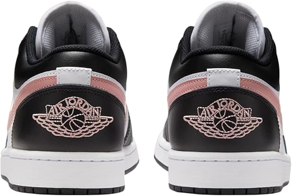 Men's Jordan 1 Low White/Rust Pink-Black (553558 165)