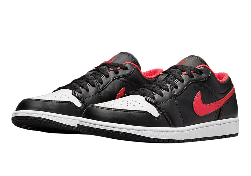 Men's Jordan 1 Low "White Toe" Black/Fire Red-White (553558 063)