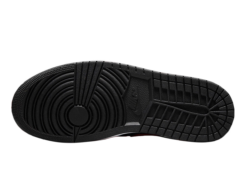 Men's Jordan 1 Low "White Toe" Black/Fire Red-White (553558 063)