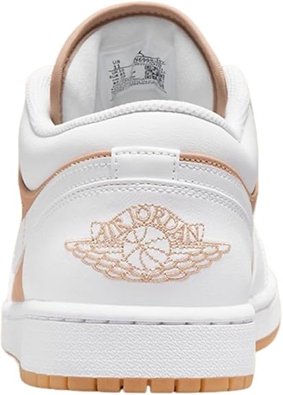Men's Jordan 1 Low White/White-Hemp-Gum Yellow (DN6999 100)