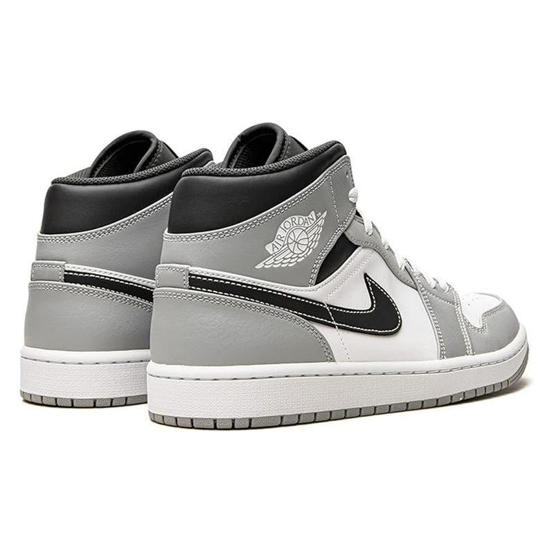 Men's Jordan 1 Mid LT Smoke Grey/White-Anthracite (554724 078)