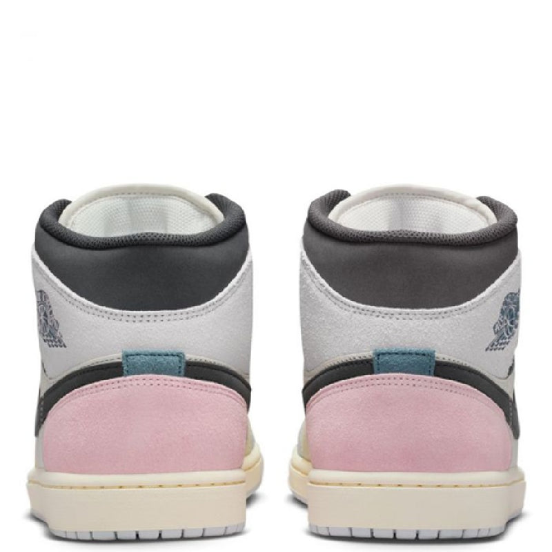 Men's Jordan 1 Mid SE Sail/Iced Jade-Anthracite (IB7110 100)
