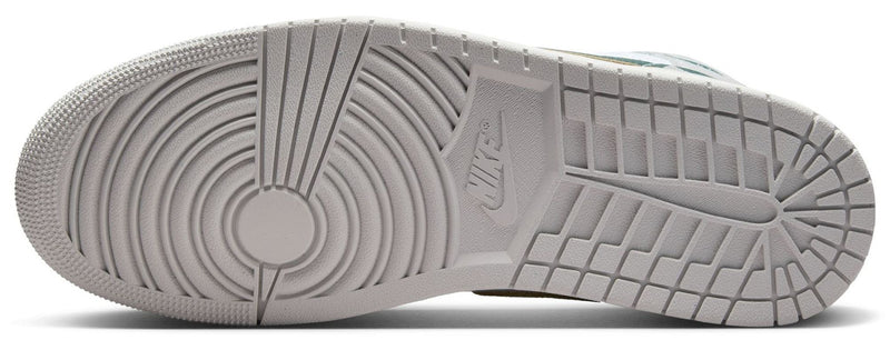 Men's Jordan 1 Mid SE White/Oxidized Green-Sail (FQ7720 103)