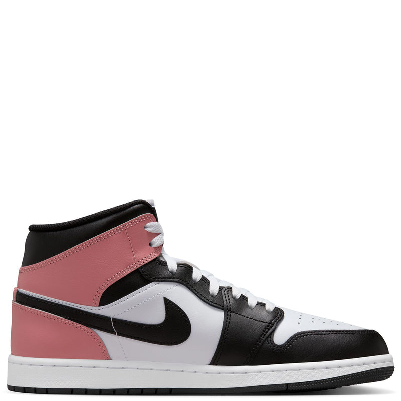 Men's Jordan 1 Mid White/Black-Rust Pink (DQ8426 100)