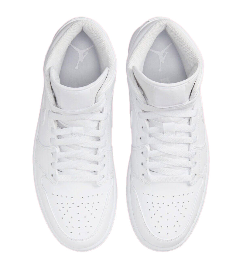 Men's Jordan 1 Mid White/White-White (554724 136)