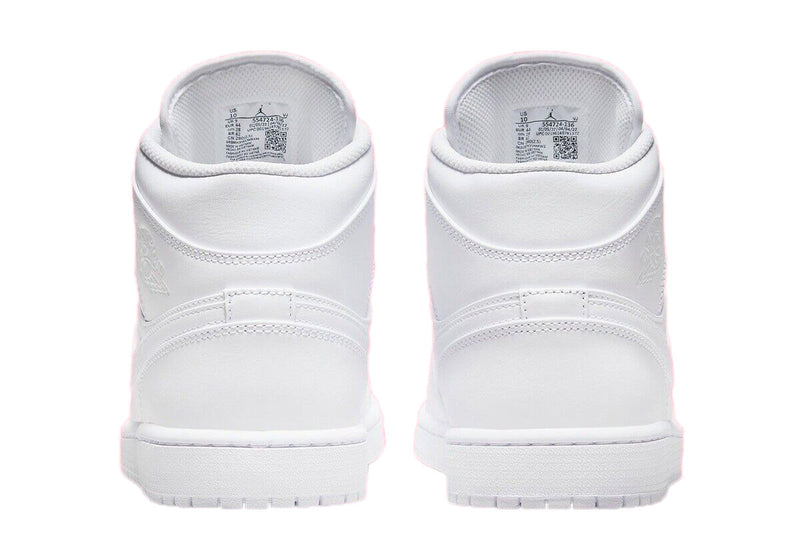 Men's Jordan 1 Mid White/White-White (554724 136)