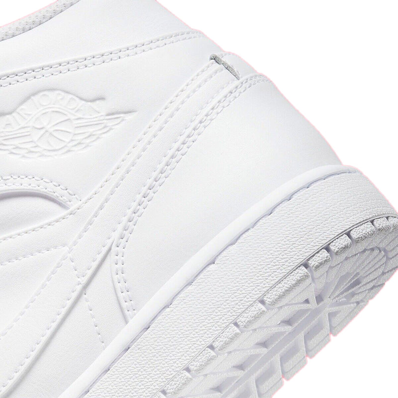 Men's Jordan 1 Mid White/White-White (554724 136)