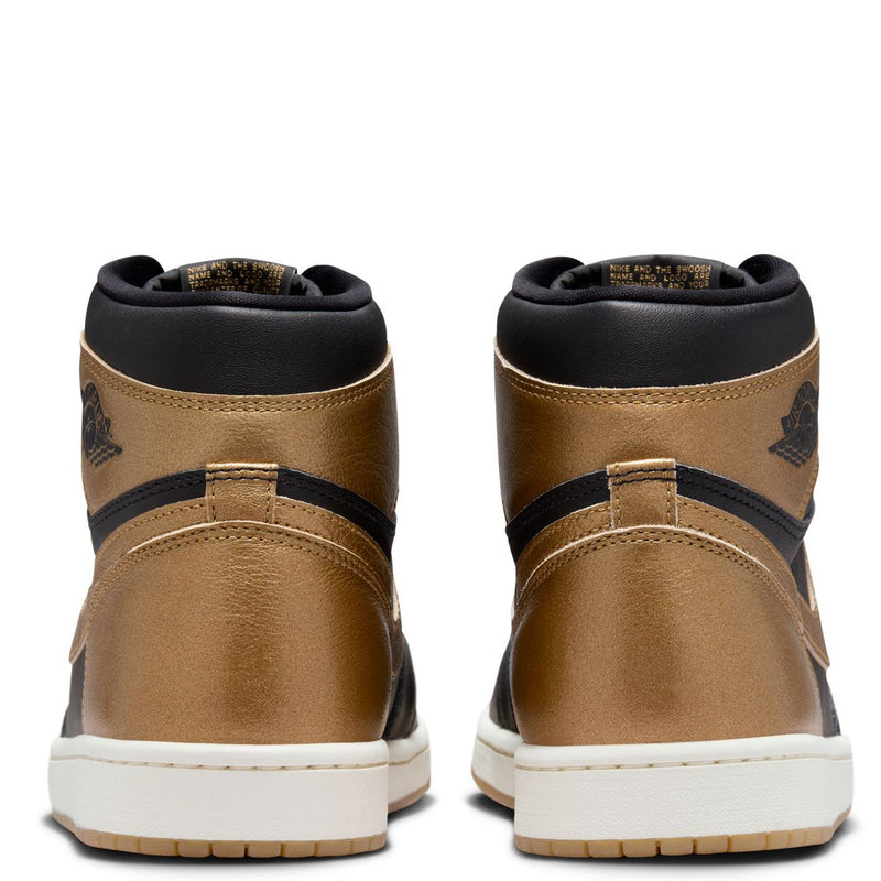 Men's Jordan 1 Retro High OG Black/Metallic Gold-Sail (DZ5485 071)