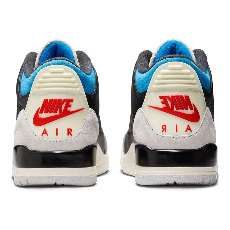 Men's Jordan 3 Retro OG Black/Chile Red-Neutral Grey (384GY)